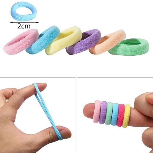 100 PCS Premium Elastic Hair Rubber Bands - DIOEX
