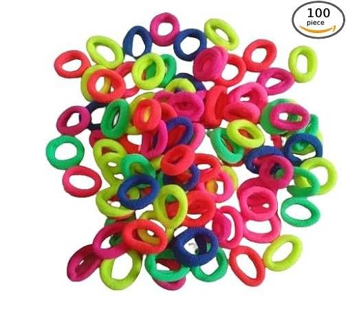 100 PCS Premium Elastic Hair Rubber Bands - DIOEX