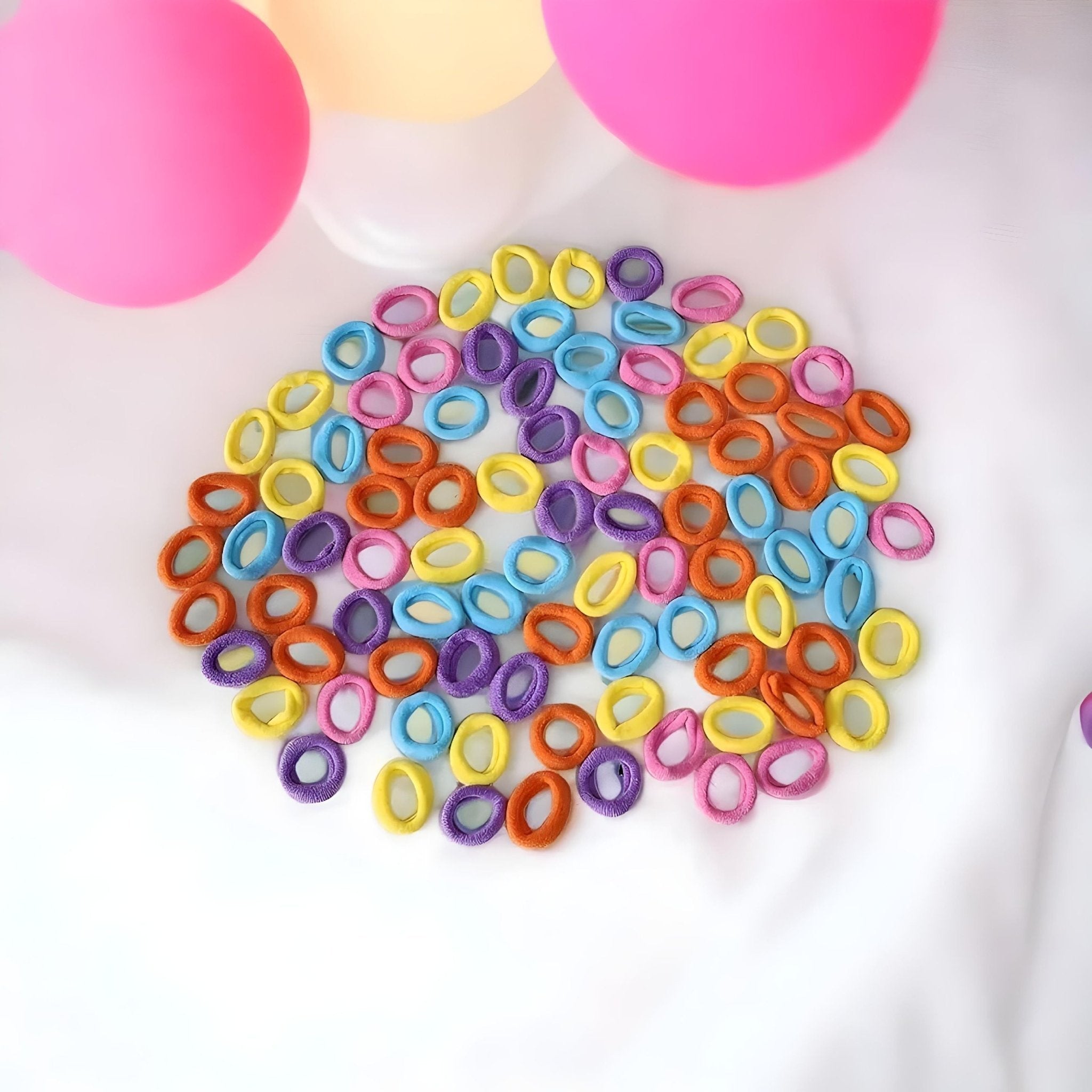 100 PCS Premium Elastic Hair Rubber Bands - DIOEX