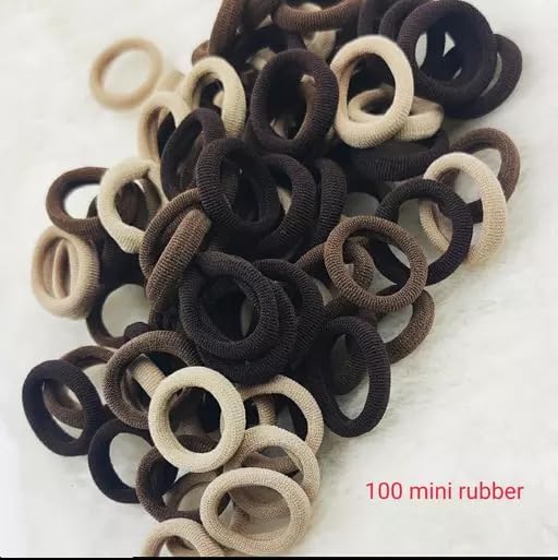 100 PCS Premium Elastic Hair Rubber Bands - DIOEX