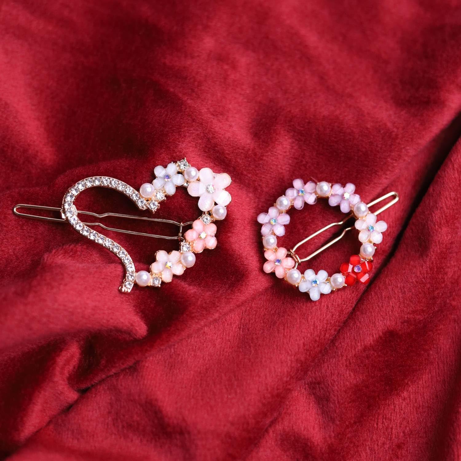 4 Pieces Korean Style Hair Clips for Girls and Women's 1 Pcs Of set - DIOEX