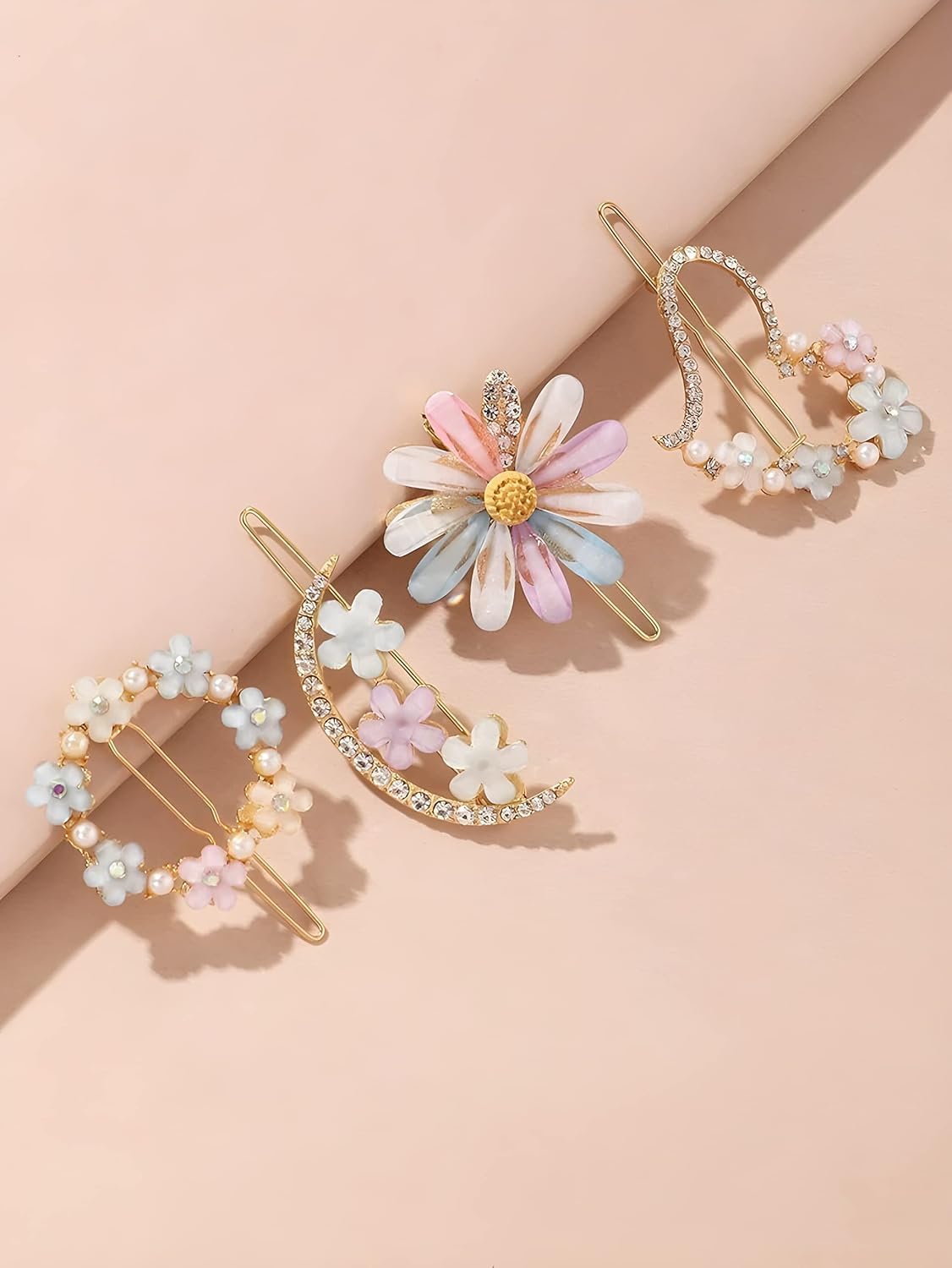 4 Pieces Korean Style Hair Clips for Girls and Women's 1 Pcs Of set - DIOEX