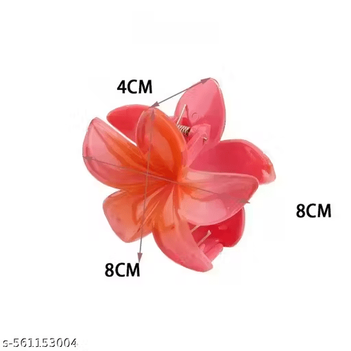 6 Pcs Flower Hair claw Multicolor, Hawaiian Flower Hair Clips for Women, Flower Hair Clips, Floral Claw Clips for women, Beach Tropical Hair Accessories for Girls Multicolor - DIOEX