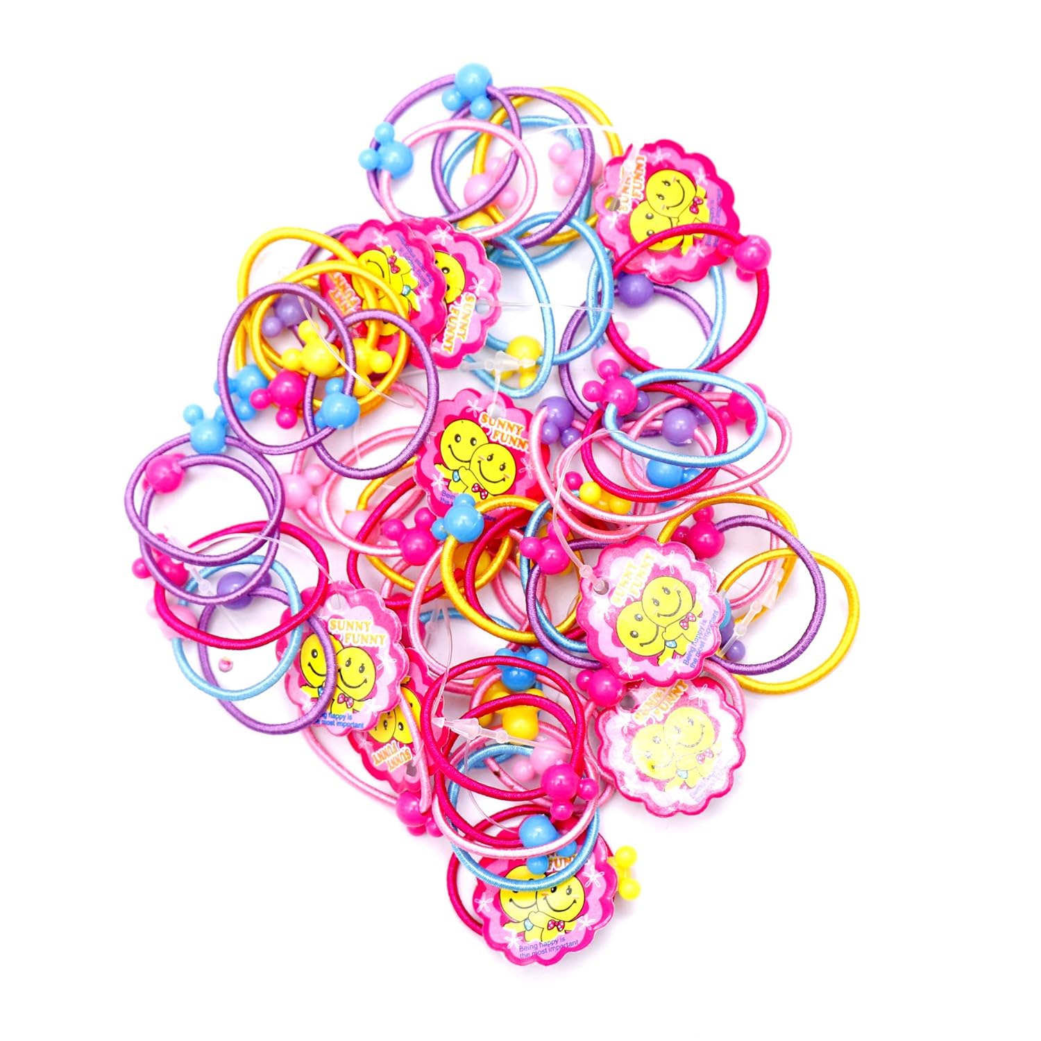 Pack of 100pcs Cute Mini Baby Rubber Band - DIOEX